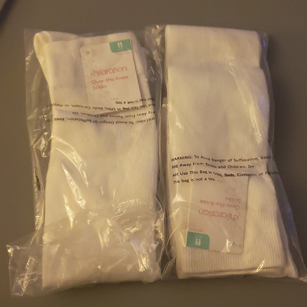 Xhilaration Over the Knee Socks, size 4-10, 2 pairs